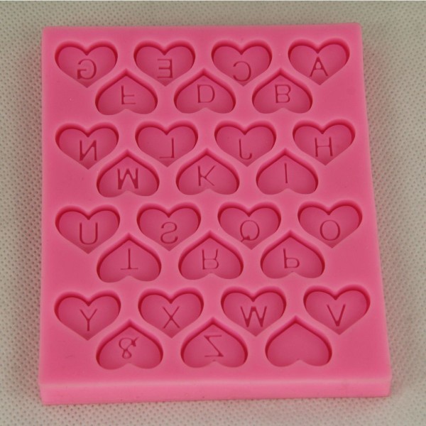 L'amour Lettre de l'Alphabet saint-Valentin Personnalisé d'Anniversaire, 3D en Silicone de Chocolat - Photo n°5