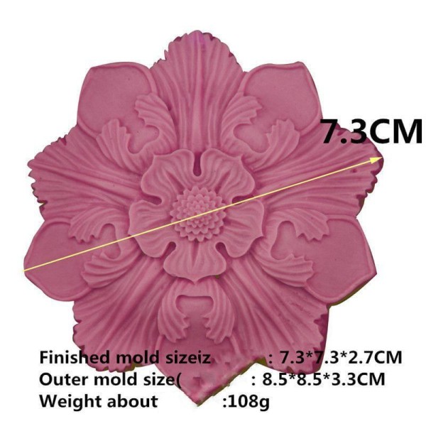 Grand Pétale de Lys Fleur de Lotus, 3D en Silicone de Chocolat Savon Gâteau, Fondant Gâteau, Bougie - Photo n°4
