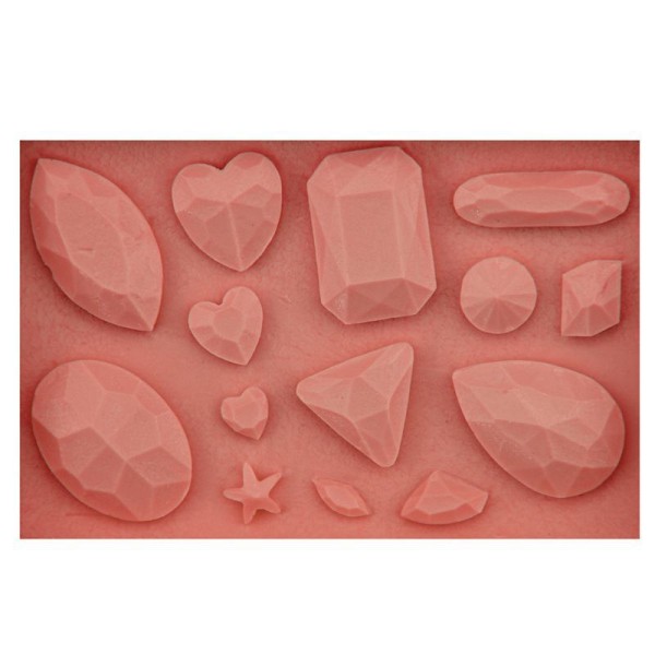 Mélanger la Géométrie de pierres précieuses à Facettes, 3D en Silicone de Chocolat Savon Gâteau, Fon - Photo n°3