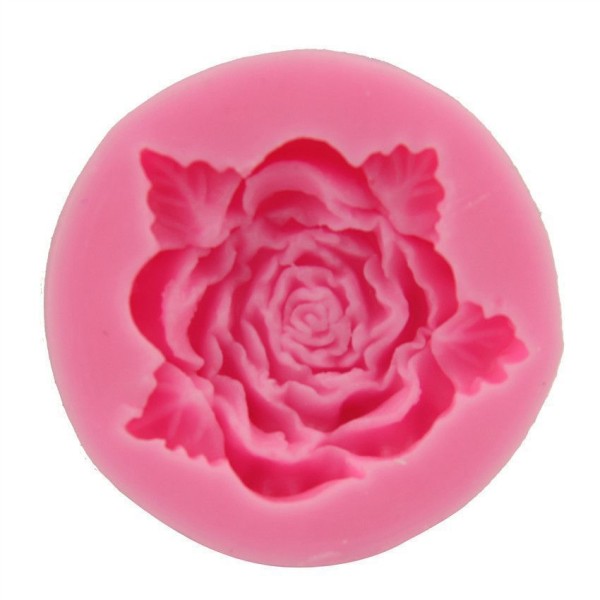 La floraison Fleur de la Rose Feuilles, 3D en Silicone de Chocolat Savon Gâteau, Fondant Gâteau, l'A - Photo n°2