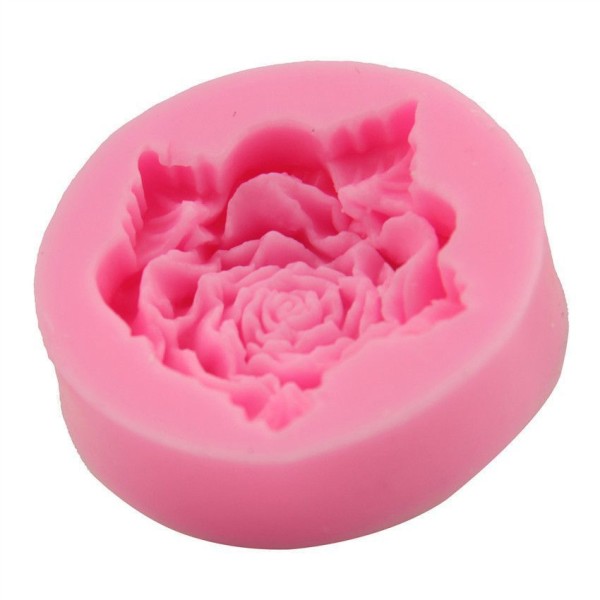 La floraison Fleur de la Rose Feuilles, 3D en Silicone de Chocolat Savon Gâteau, Fondant Gâteau, l'A - Photo n°3