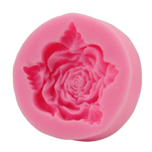 La floraison Fleur de la Rose Feuilles, 3D en Silicone de Chocolat Savon Gâteau, Fondant Gâteau, l'A - Photo n°5