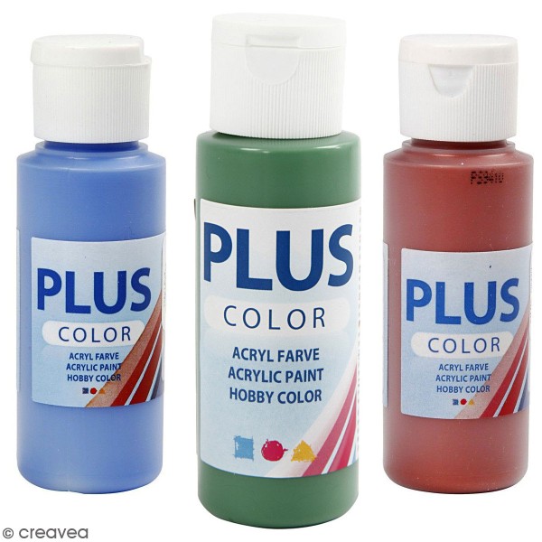 Peinture acrylique Plus Color - 60 ml - Plusieurs coloris - Photo n°1