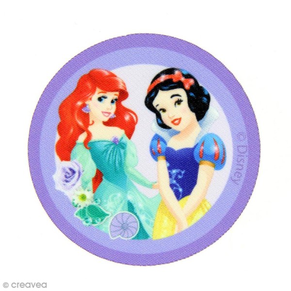 Ecusson imprimé thermocollant - Princesses Disney - Ariel et Blanche-Neige - Photo n°1