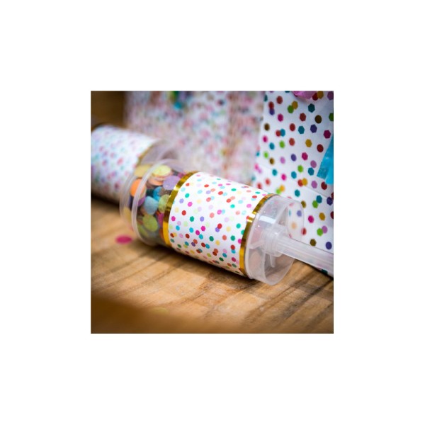 Confettis poppers multicolores x2 - Photo n°2