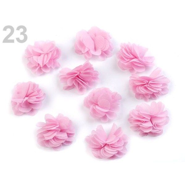 2pc 23 Rose Bonbon Fleur Décorative Ø30mm À Coudre Ou à coller, d'Autres Fleurs Coudre, Vêtements, C - Photo n°1