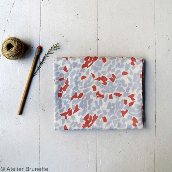 Tissu Atelier Brunette Impression - Blossom Shell - Par 10 cm (sur mesure) - Photo n°4
