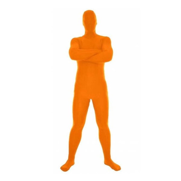 Déguisement seconde peau orange homme : 1.70/1.85 mètre - Photo n°1