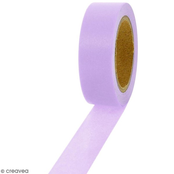Masking tape Violet lila uni - 1,5 cm x 10 m - Photo n°1