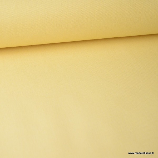 Tissu jean stretch coloris jaune x1m - Photo n°1