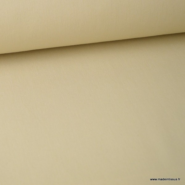 Tissu jean stretch coloris beige x1m - Photo n°1