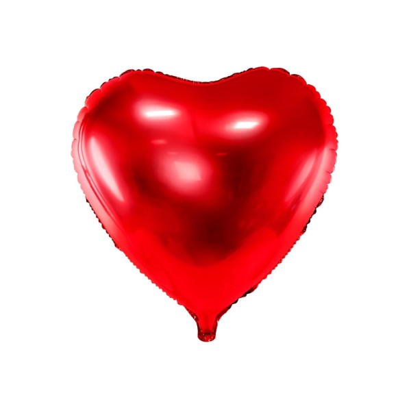 Ballon métallique coeur rouge - Photo n°1