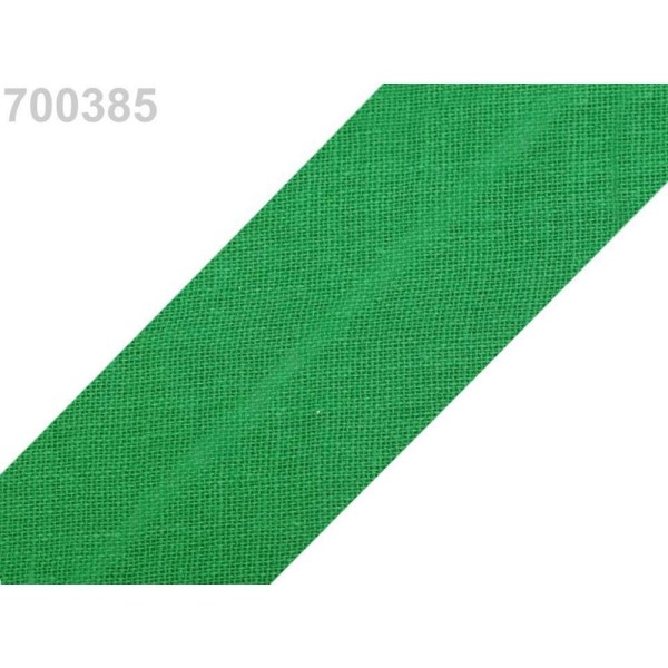 25m 700 385 Classique Vert Seul Pli de Biais de Coton Largeur 30mm, Et les Autres bandes Pliées, Mer - Photo n°1