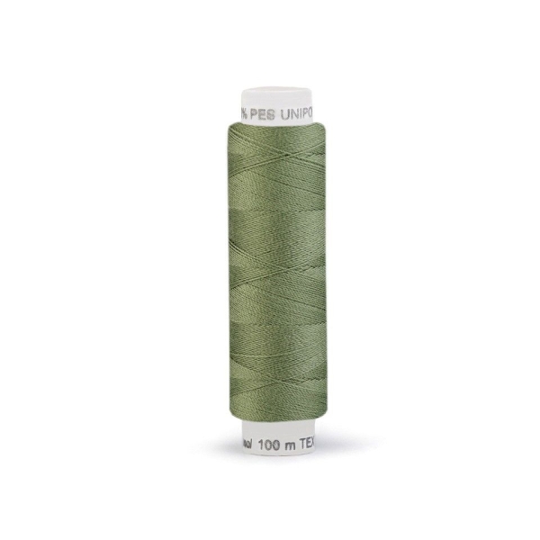 10pc 683 Vert Kaki Fils de Polyester 100m Unipoly, de Couture, de Mercerie - Photo n°2