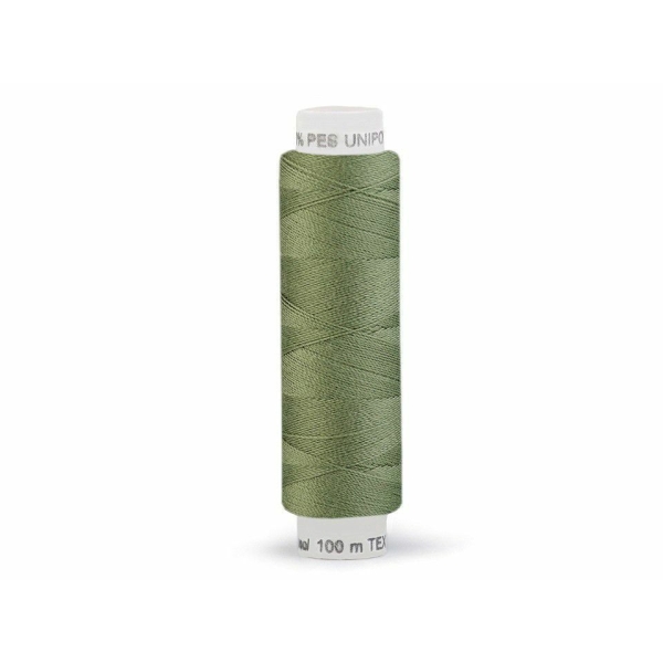 10pc 683 Vert Kaki Fils de Polyester 100m Unipoly, de Couture, de Mercerie - Photo n°1