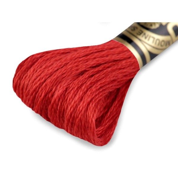 1pc Rouge brodé de Fils Dmc Mouliné Spécial Coton, Mouline, du Tricot, du Crochet, de la Mercerie - Photo n°1