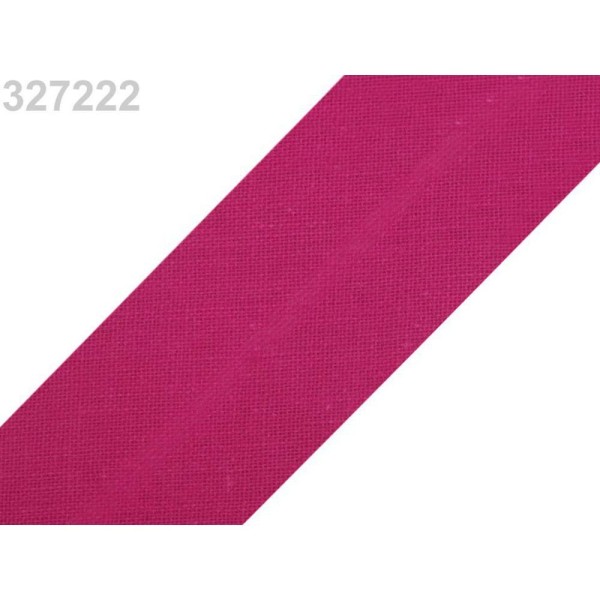 25m 327 222 Fandango Pink Seul Pli de Biais de Coton Largeur 30mm, Et les Autres bandes Pliées, Merc - Photo n°1