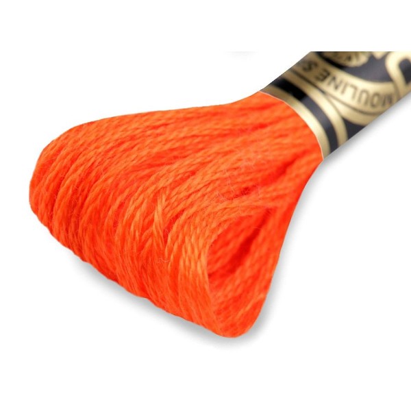 1pc 608 Orange Citrouille Fils de Broderie Dmc Mouliné Spécial de Coton, de Bricolage Cordon, Corde, - Photo n°1