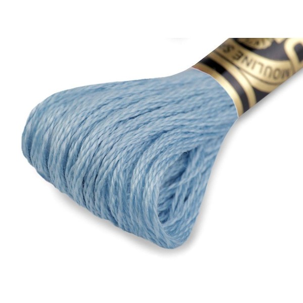 1pc Doux, Bleu Glace Fils de Broderie Dmc Mouliné Spécial Coton, Mouline, du Tricot, du Crochet, de - Photo n°1