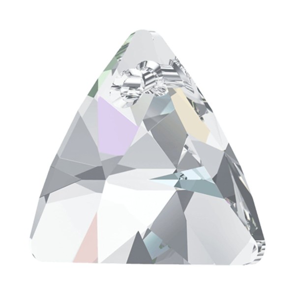 3 pièces Cristal Aurore Boreale 001ab AB Triangle Xilion pendentif cristaux de verre 6628 SWAROVSKI - Photo n°2
