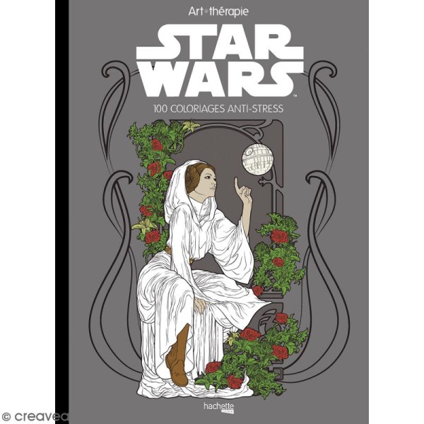 Livre coloriage adulte anti-stress - A4 - Star Wars - 100 coloriages - Photo n°1