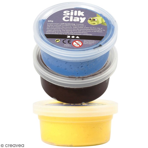 Pâte à modeler auto-durcissante Silk Clay - 40 gr - Photo n°1