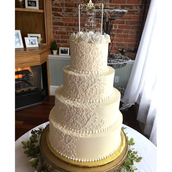 Pièce montée Wedding Cake Hauteur 60 cm, Base Ø 50cm à 20cm, 4 disques de 15cm de haut en Polystyrèn - Photo n°4