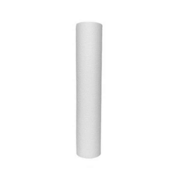 Cylindre en polystyrène diam. 10 x haut. 40 cm, Colonne en Styropor blanc pour présentoir, de densit - Photo n°1