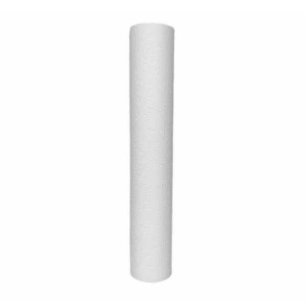 Cylindre en polystyrène diam. 10 x haut. 50 cm, Colonne en Styropor blanc pour présentoir, de densit - Photo n°1