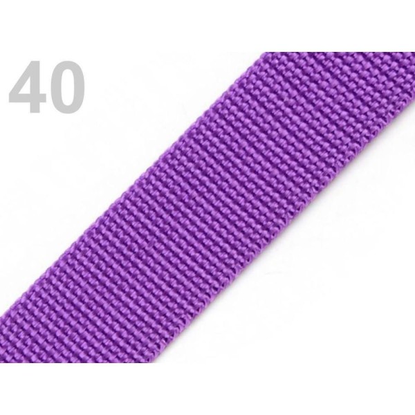 5m 40 Violet en Polypropylène Sangle Largeur 40mm, Sangles, Mercerie, - Photo n°1