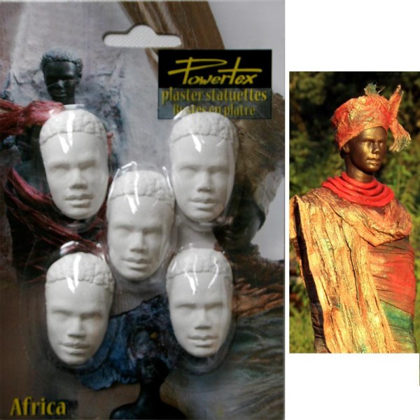 Tête Africain x 5 - Photo n°1