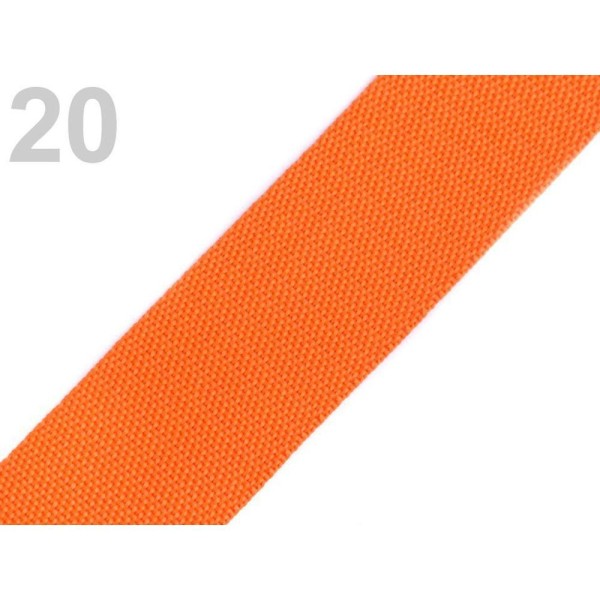 5m 20 Orange en Polypropylène Sangle Largeur 40mm, Sangles, Mercerie, - Photo n°1