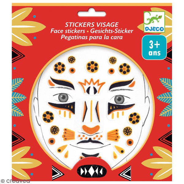 Stickers visage - Léopard - Photo n°1