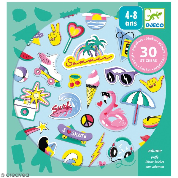 Stickers 3D - California - 30 pcs - Photo n°1