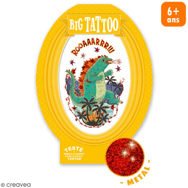 Tatouage temporaire Big Tattoo - Godzilla - 1 pc - Photo n°1