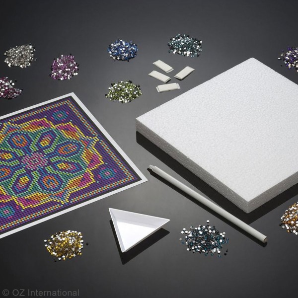 Kit Diamond art - Mandala - 20 x 20 cm - Photo n°3