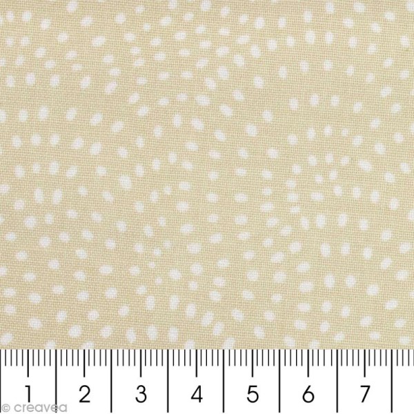 Tissu Twist Amande - Par 10 cm (sur mesure) - Photo n°2