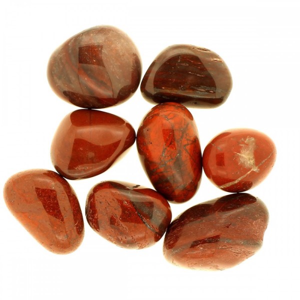Lot de 200 grammes de pierres roulées en jaspe rouge - Photo n°2