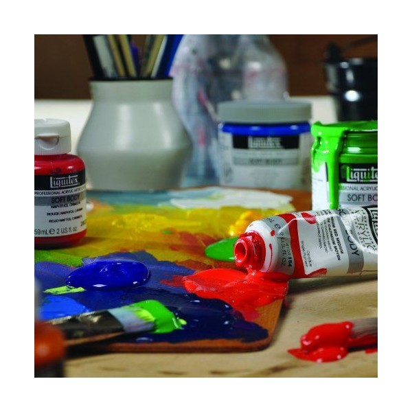 Liquitex Professionnel Soft Body Tube de peinture acrylique 59 ml, Cadmium Rouge Moyen tei - Photo n°1