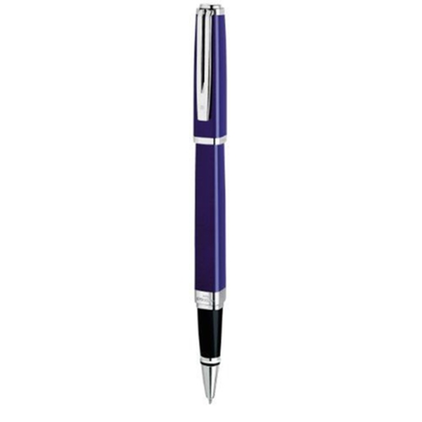 Newell Rubbermaid S0637150 Stylo roller Waterman Exception Slim Lack, trait fin, encre noi - Photo n°1