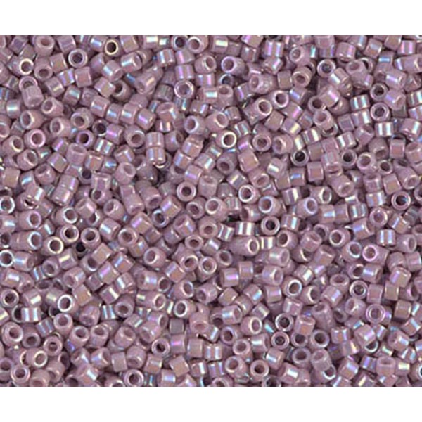 5g Opaque Lilas Ab Delica 11/0 Verre Violet Japonaise Miyuki Perles de rocaille Db-0158 Cylindre Ron - Photo n°1