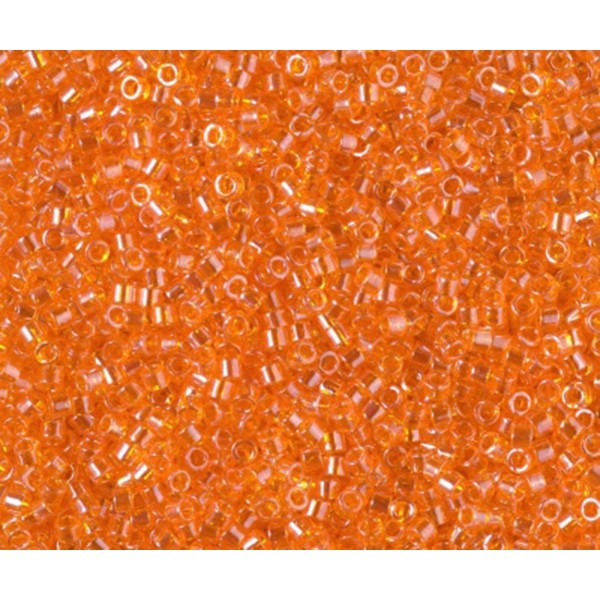 5g Orange Transparent Lustre Delica 11/0 de Verre Japonaises Miyuki Perles de rocaille Db-1887 Cylin - Photo n°1