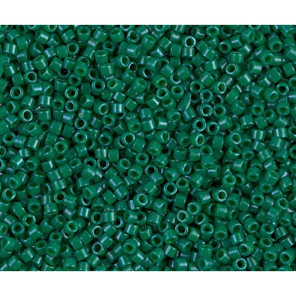 5g Opaque Jade Gris Teint Delica 11/0 Verre Vert Japonais en Perles de rocaille Miyuki Db-0656 Cylin - Photo n°1