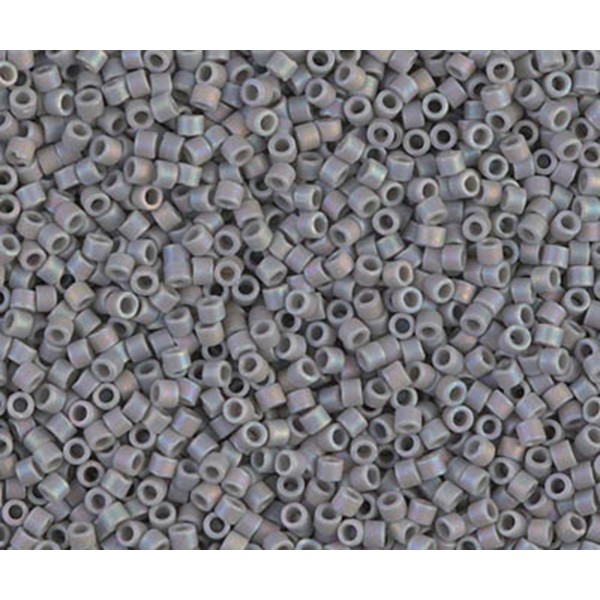 5g Opaque Gris clair Ab Mat Delica 11/0 de Verre Japonaises Miyuki Perles de rocaille Db-0882 Cylind - Photo n°1