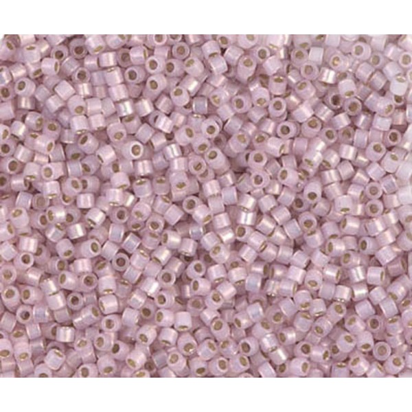 5g d'Argent Bordé de Rose Pâle Opale Delica 11/0 Verre Rose Japonaise Miyuki Perles de rocaille Db-1 - Photo n°1