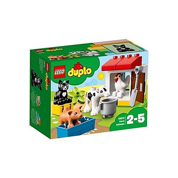 LEGO - 10870 - Duplo Ma ville - Jeu de Construction - les Animaux de la Ferme - Photo n°2