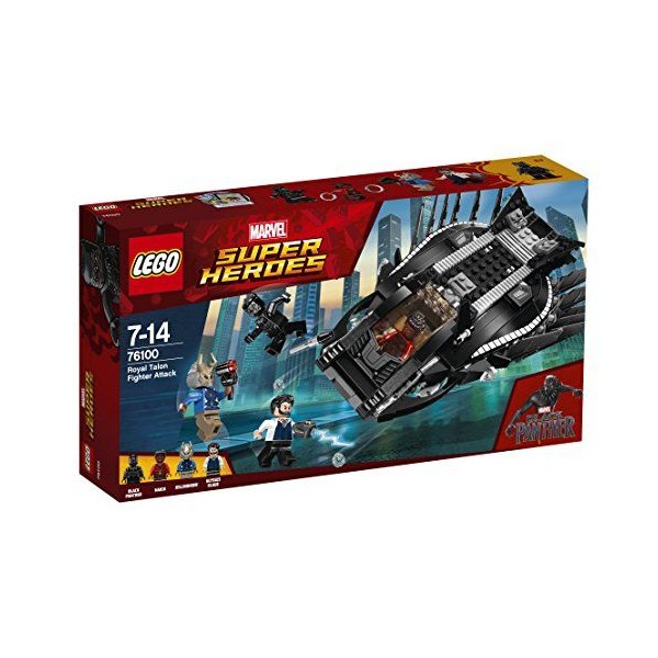 LEGO - 76100 - Marvel Super Heroes - Jeu de construction - L'attaque du Faucon Royal - Photo n°1