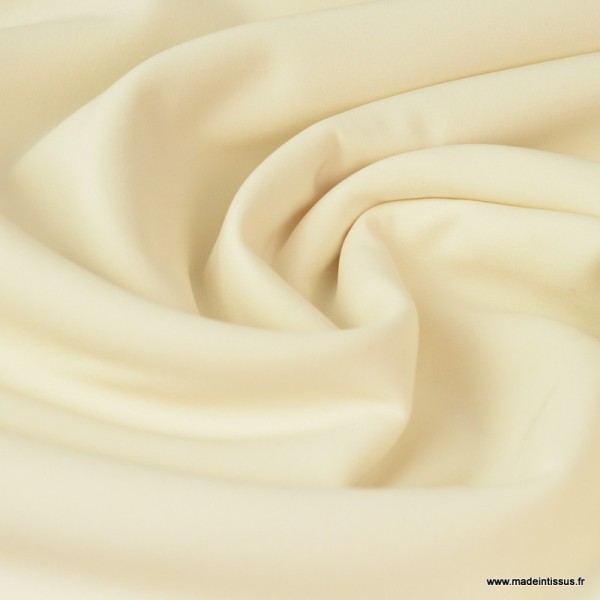 Tissu Soft shell Ecru - Photo n°2