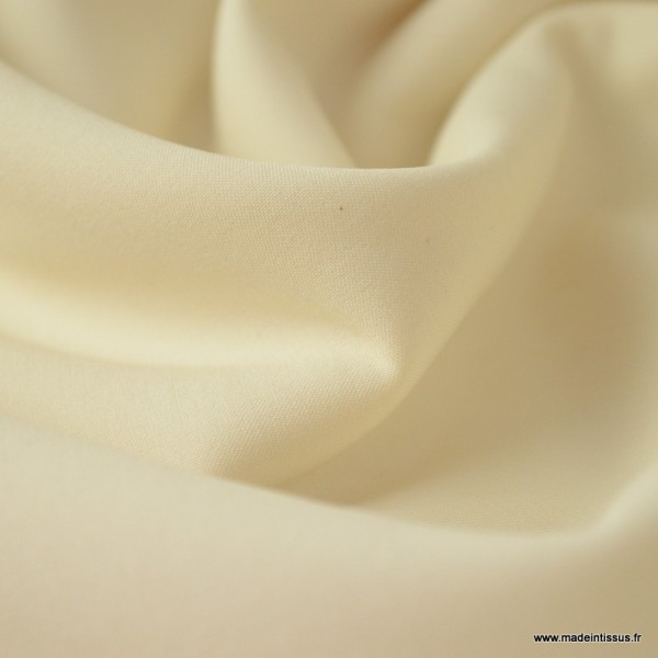 Tissu Soft shell Ecru - Photo n°3