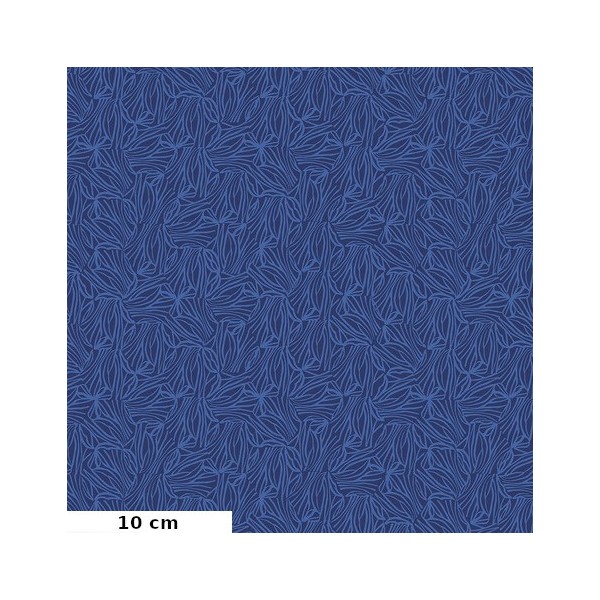 Tissu patchwork iris Hexis bleu - Murmur de Valori Wells Dimensions:par 10 cm - Photo n°1